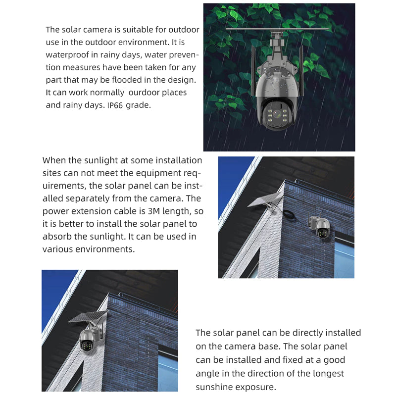 4MP Solar IP Camera for 24/7 Surveillance | Q5 Wifi/4G