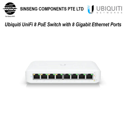 Ubiquiti UniFi 8 PoE Switch with 8 Gigabit Ethernet Port
