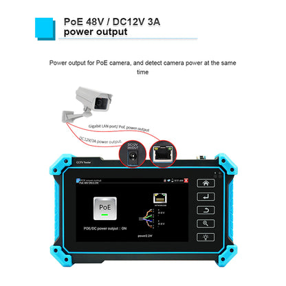 4K 5.4'' Touch Screen CCTV Tester with Cable Tracer | CT5400U-CT
