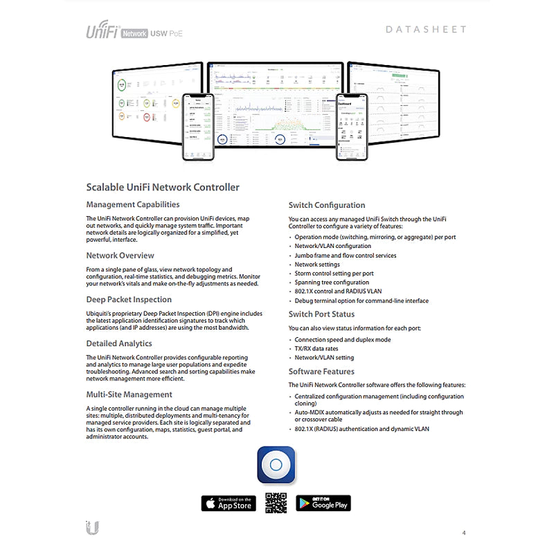 Ubiquiti Unifi 48-Port Switch | UBQ-USW-48-POE