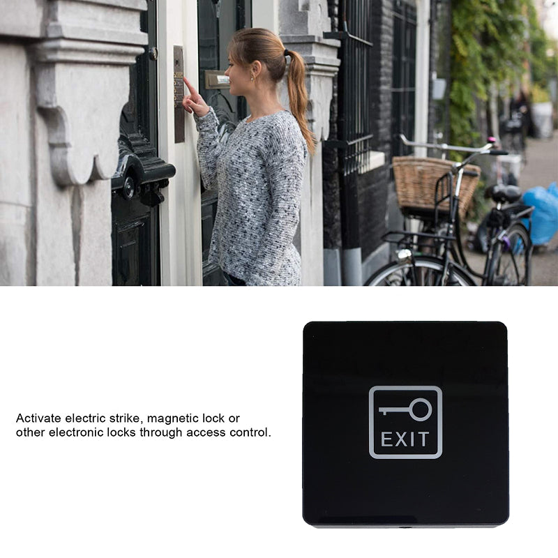 Exit Button for Door Access (Black) | DA-ECK01-B