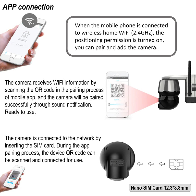 4MP PTZ Solar IP Camera for 24/7 Surveillance | Q7 4G/WIFI