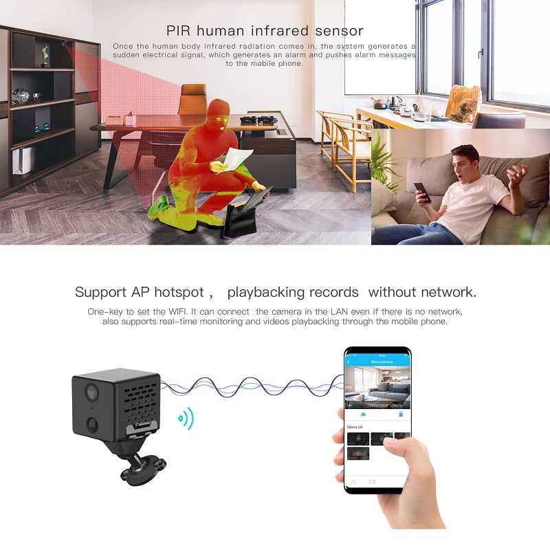 WIFI VStarcam Upgraded Smart 1080P CCTV Mini Battery IP Camera | CB71/WIFI