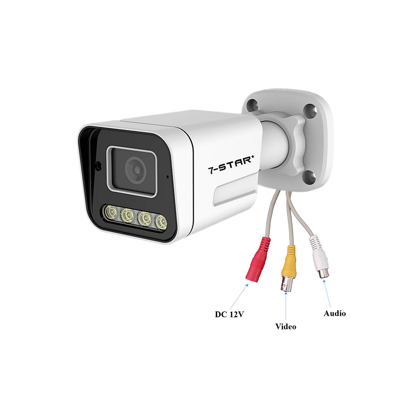 2MP/5MP/8MP Audio ColorVu IP67 Bullet Camera | 4-in-1 AHD/TVI/CVI/CVBS (2.8mm)