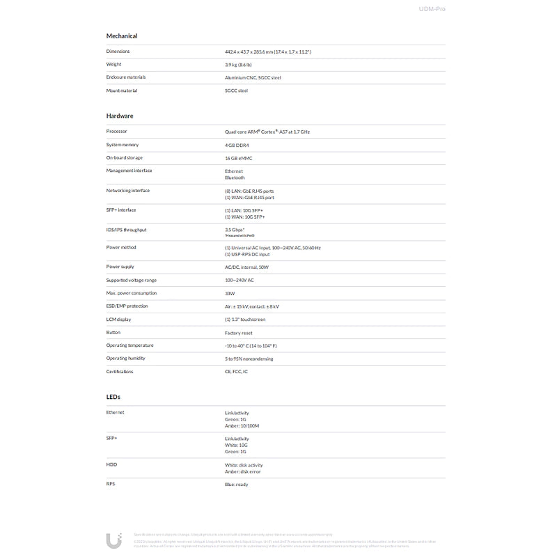 Ubiquiti Unifi UDM Integrated USG Router, Gigabit Managed Switch, UniFi Controller & 4 X 4 Wave 2 Access Point