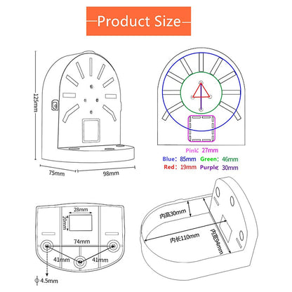 Universal White Bracket for CCTV/IP/Dome/Turret Camera | BRACKET95