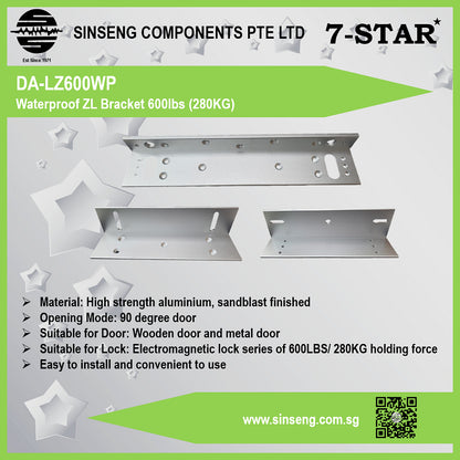 Waterproof ZL Bracket 600lbs (280KG) | DA-LZ600WP