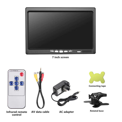 7" IPS LED Monitor (HDMI+VGA+RCA+Speaker+Remote) | DC9–36V | LED1007
