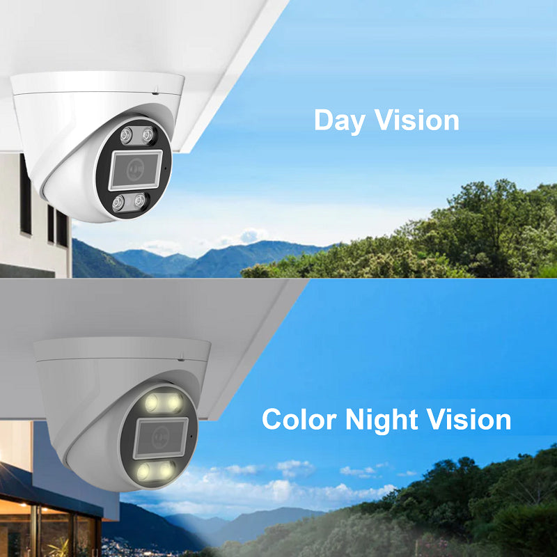 2MP/5MP/8MP Audio ColorVu 4-in-1 Turret Dome CCTV Camera (2.8mm)