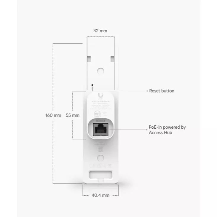 UniFi G3 Reader Pro – NFC, Mobile APP, Keyfob & PIN Access Control | UBQ-UA-G3-PRO-W