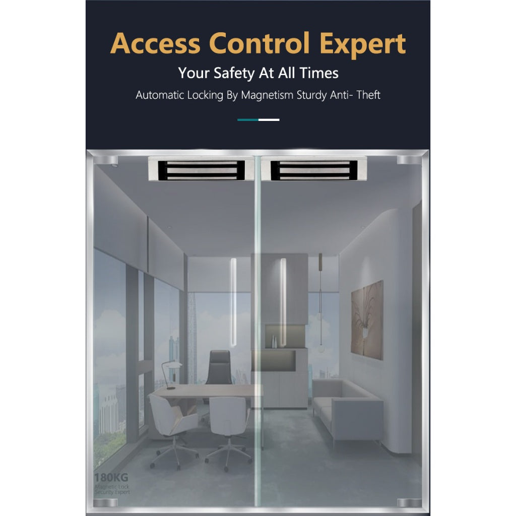 400lbs EM Magnetic Door Lock 12V Access Control (180KG) | 7SDA-EM400