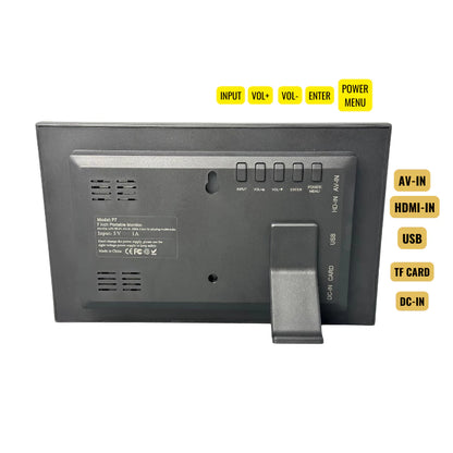 7 Inch LED Monitor HDMI | USB | TF CARD | AV | SPEAKER | LED-P700