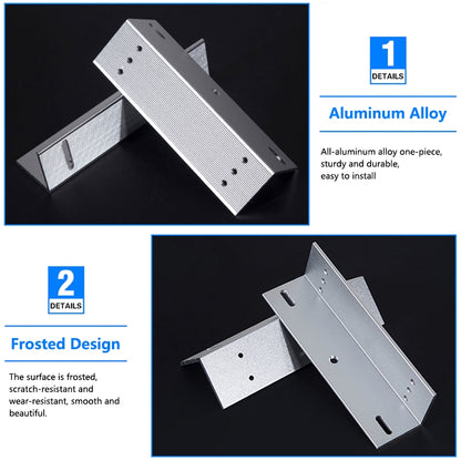 400lbs ZL Bracket for EM Magnetic Lock (180kg) Single Door | 7SDA-ZL400