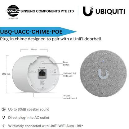 Ubiquiti Unifi PoE Smart Chime UACC-Chime-PoE