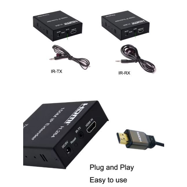 Wireless HDMI 150M IP Extender with Transmitter & Receiver | HEW150