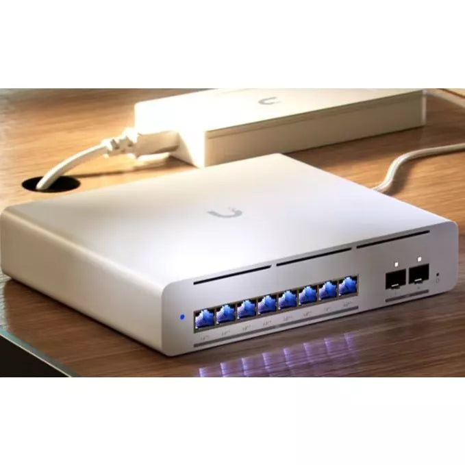 Ubiquiti Unifi Pro XG 8 PoE 155W Compact 8-Port 10GbE SFP+ L3 Etherlighting Switch | UBQ-USW-PRO-XG-8-POE