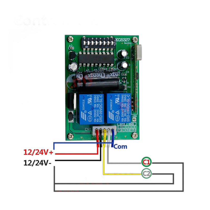 Autogate Receiver for 433MHz/330MHz with 8 DIP Switch | KEY-RECEIVER