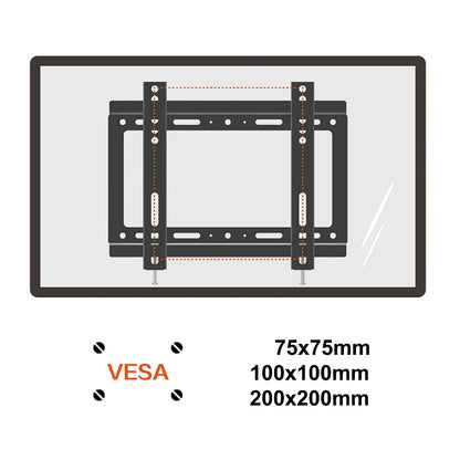 "10''-55'' VESA Wall Mount TV/Monitor Bracket | Max Load 30KG | TVB-F210