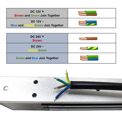 Waterproof 12-24V EM Lock 600lbs for Door Access Control | DA-EM600-WP