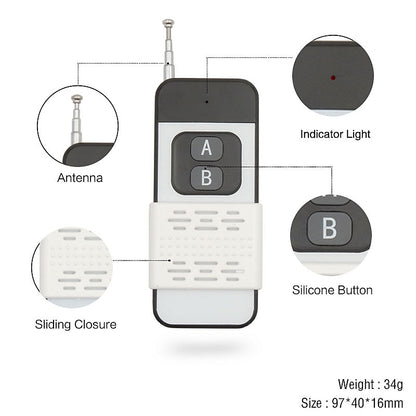 Biometric Wireless Door Remote x3 + Receiver | DA-WRC-3