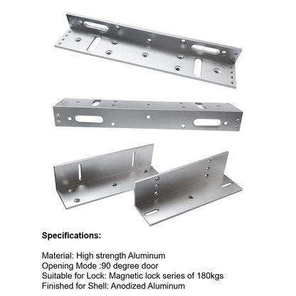 LZ/ZL Bracket for 600lbs Electromagnetic EM Lock | LZ BRACKET