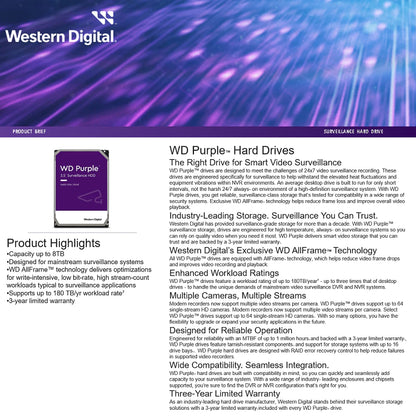 WD Purple Surveillance Hard Disk Local Drive