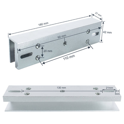 U Bracket Channel for Electromagnetic EM Lock Door Access | U Bracket