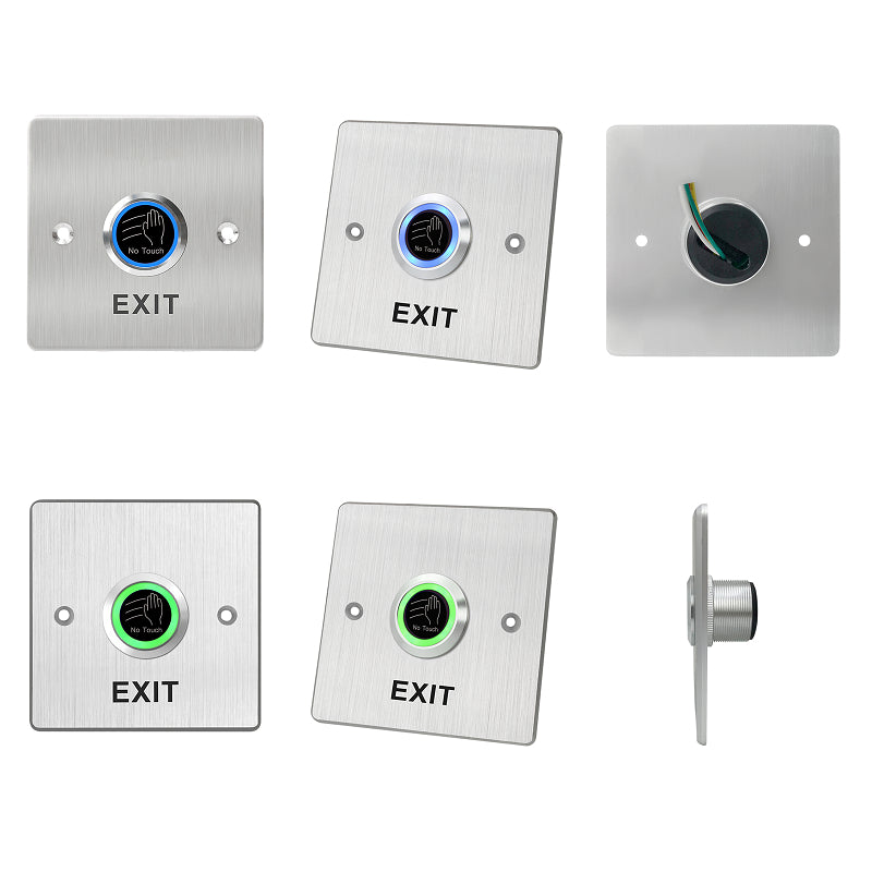 IP68 Waterproof Infrared No-Touch Exit Button with LED (12-24V) | DA-S1862