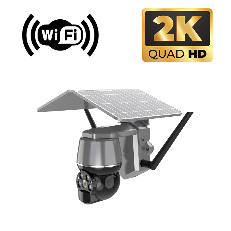 4MP PTZ Solar IP Camera for 24/7 Surveillance | Q7 4G/WIFI