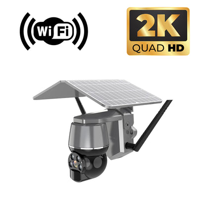 4MP PTZ Solar IP Camera for 24/7 Surveillance | Q7 4G/WIFI