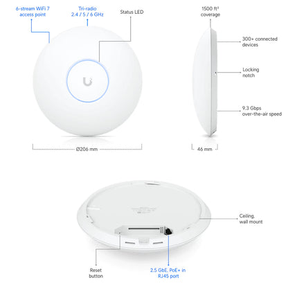 UbiQuiti U7 PRO UniFi WiFi 7 Access Point