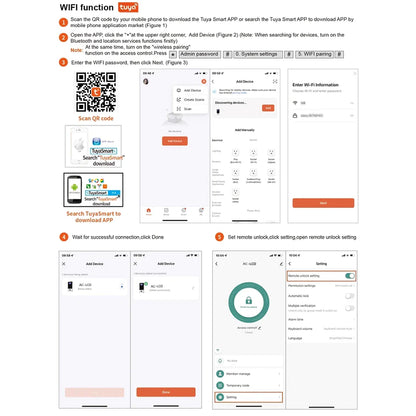 Tuya IP68 Fingerprint + Passcode + Mifare Access Control | TY-TF2-LCD/MF