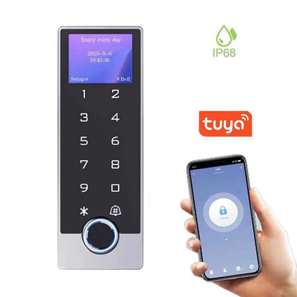 Tuya IP68 Fingerprint + Passcode + Mifare Access Control | TY-TF2-LCD/MF