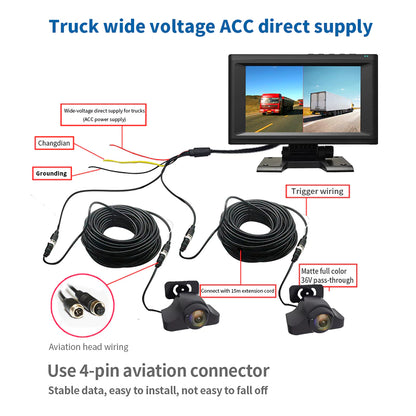 Full HD 1080P Dual Camera with Vehicle DVR | MDVR722R