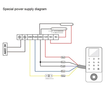 Tuya IP68 Fingerprint + Passcode + Mifare Access Control | TY-TF2-LCD/MF