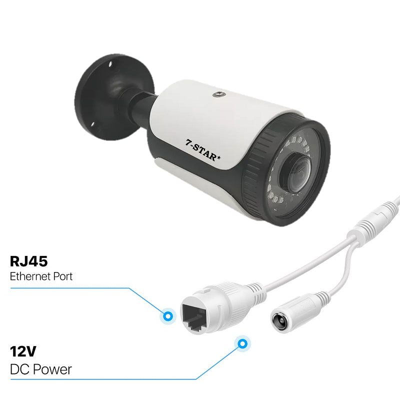 5MP/8MP ColorVu IP67 Audio IR Fisheye 180° PoE IP Camera (1.8mm, 1920P/2160P)