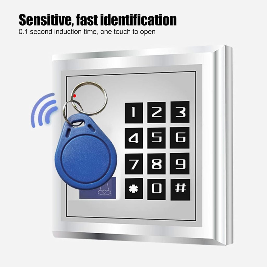 (10Pcs) 13.56MHz MIFARE MF TAG - Keyfob for Smart Door Locks | 7SDA-TMF-BL