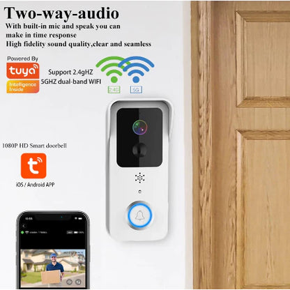 Tuya FHD 1080P WIFI Wireless Doorbell Camera with Chime | DB-YS-L2