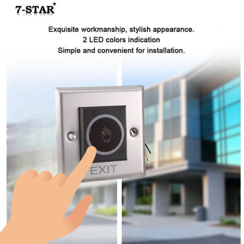 Infrared No-Touch Sensor Exit Button for Door Access | EXIT CONTACTLESS