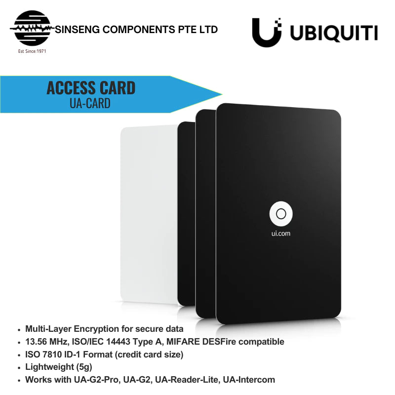 Ubiquiti UA-Card Access Card | UBQ-UA-CARD