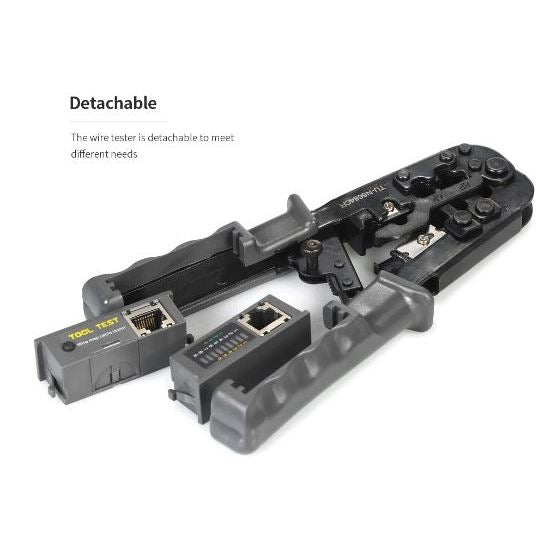 2-in-1 Crimping & Testing Tool for RJ45 CAT5/6/7/8 with LED | CT-HT-N5684CR