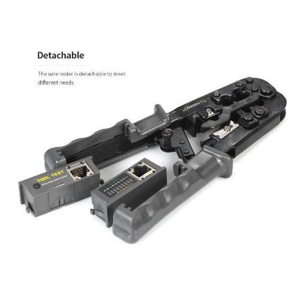 2-in-1 Crimping & Testing Tool for RJ45 CAT5/6/7/8 with LED | CT-HT-N5684CR