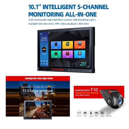 10.1''inch Touch Screen Monitor 4CH DVR Recorder 4Pcs Camera | MDVR1004R