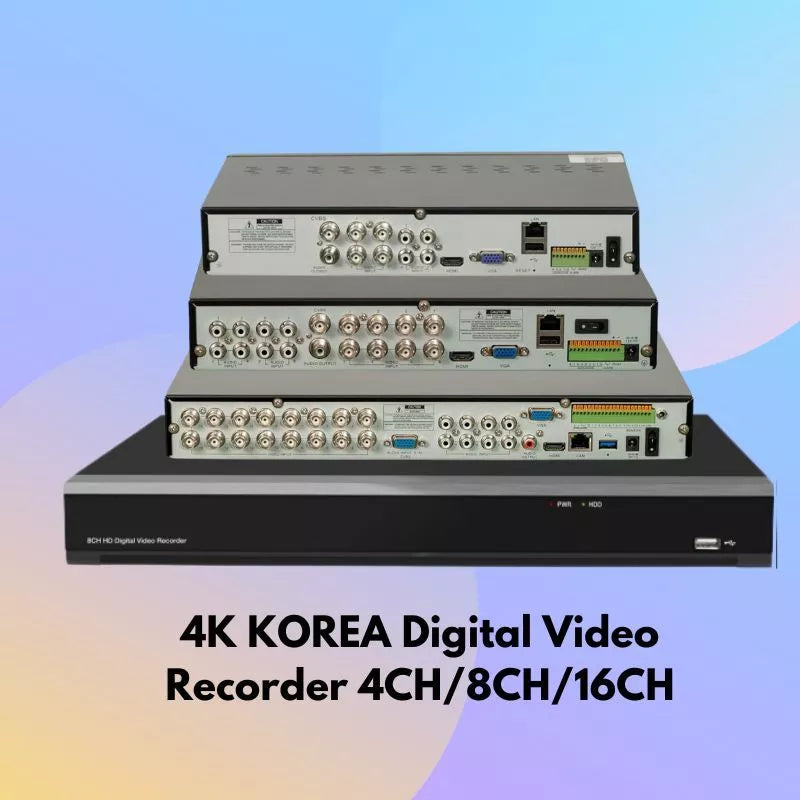 4K KOREA Digital Video Recorder 4CH/8CH/16CH 4 in 1 DVR/XVR