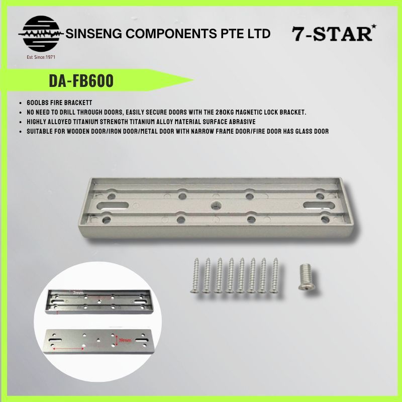 Fire Bracket for 280KG 600Lbs EM Lock | DA-FB600