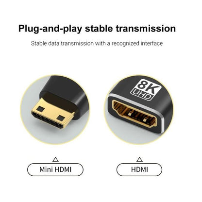 8K Mini HDMI Male to HDMI Female Converter | UGREEN HM-MNHD(M)-HD(F)