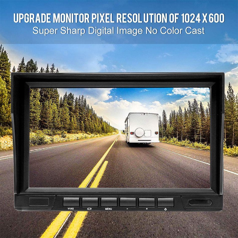 7" LED Monitor | 2 BNC, 1080P AHD/CVBS, 12-24V | LED700HDL