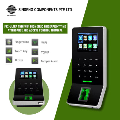F22 Built in Wifi TCP/IP/USB Biometric Facial Door Access Control System with RFID Keypad Fingerprint Reader