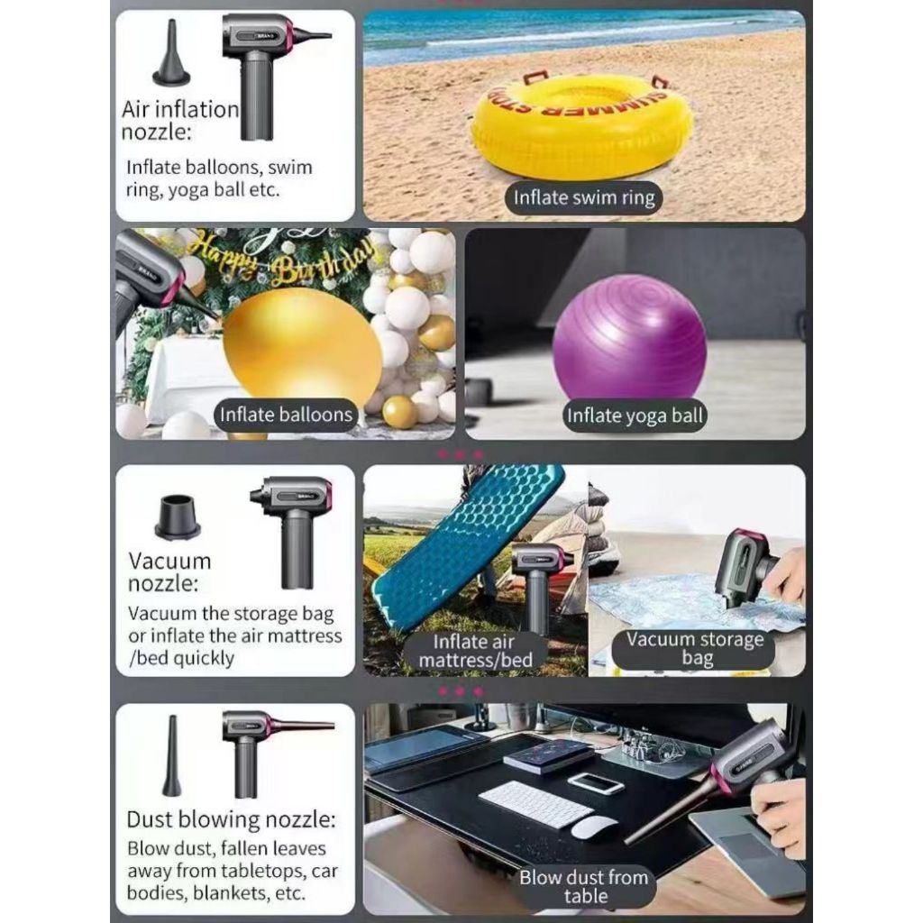Vacuum Cleaner with 6pcs interchangeable nozzles | SBVC-01