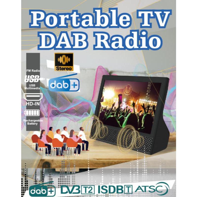 14" Portable TV | Karaoke, 8800mAh | LED-MT1400K